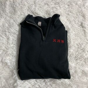 CUTE BLACK ZIP UP TURTLENECK SWEATSHIRT!!!